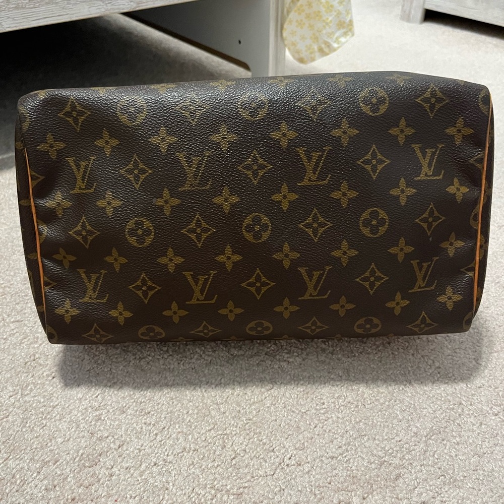 SOLD AUTHENTIC Louis Vuitton Brown Monogram Speedy 30 - Picture 8 of 15